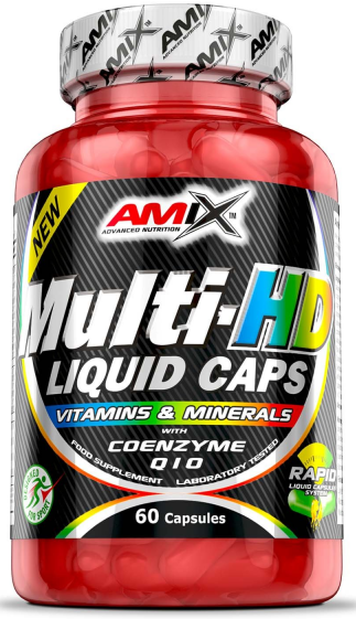 Vitaminok és ásványi anyagok Amix Multi HD Liquid 60 kapszula