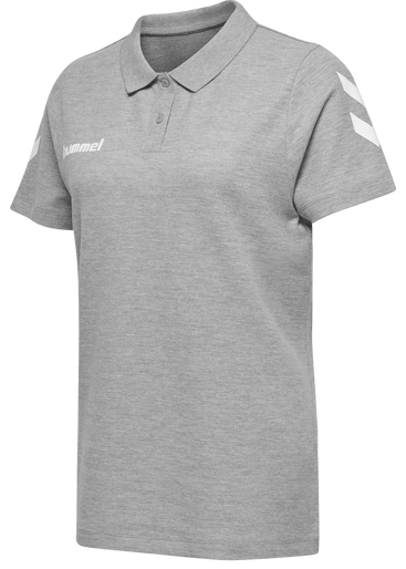Hummel Cotton Poloshirt Women Grey Rövid ujjú póló
