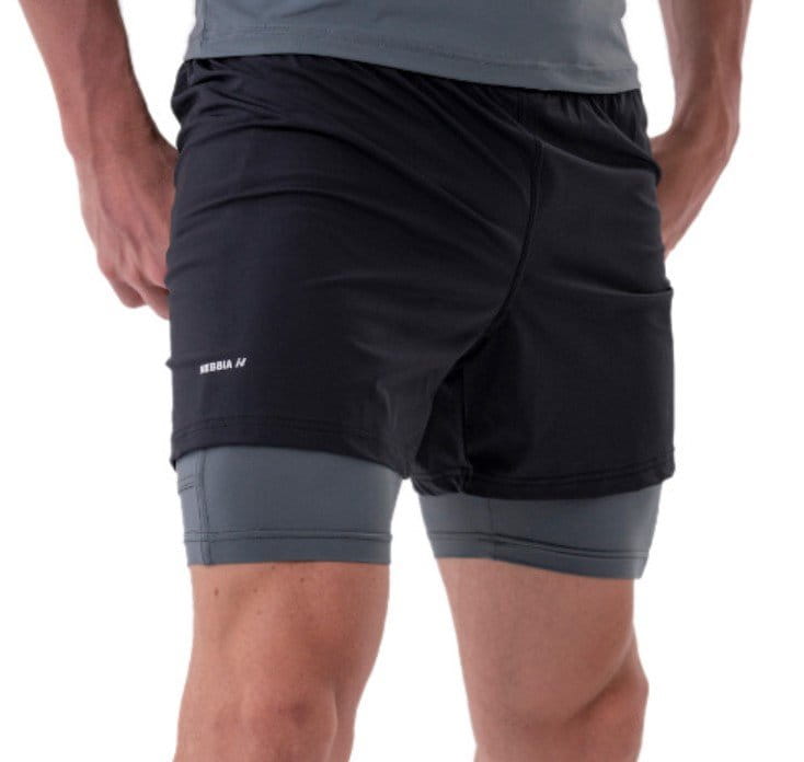 Nebbia Double-Layer Shorts with Smart Pockets Rövidnadrág