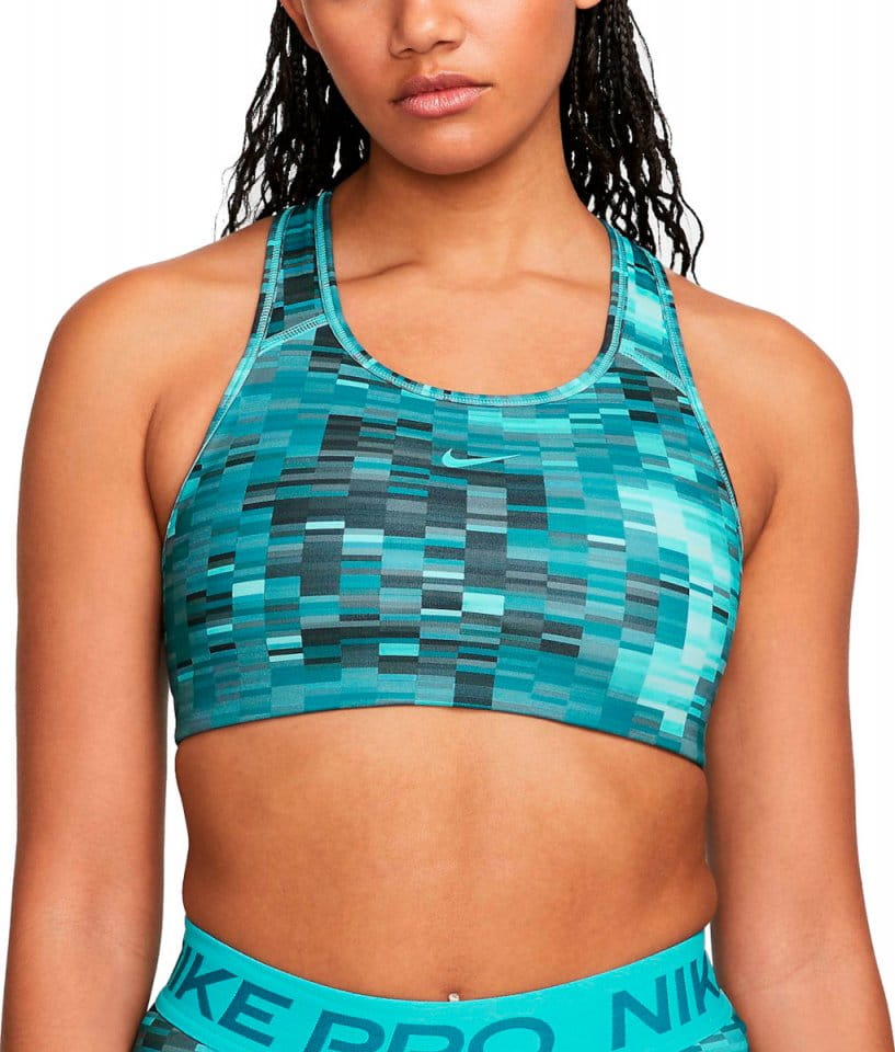 Nike Swoosh Women Medium-Support 1-Piece Pad Allover Print Bra Melltartó