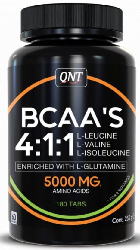 QNT S 4:1:1 + Glutamin - 180 kapslí BCAA