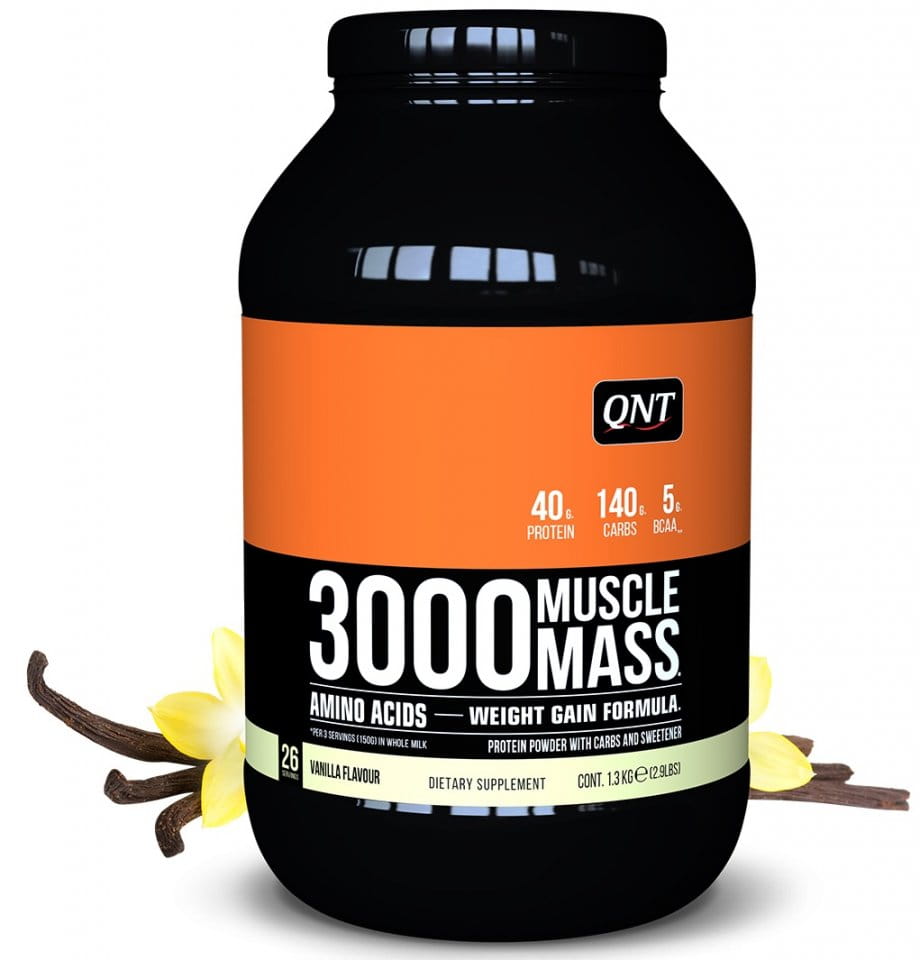 QNT 3000 Muscle Mass Vanila- 1,3 kg Fehérje porok