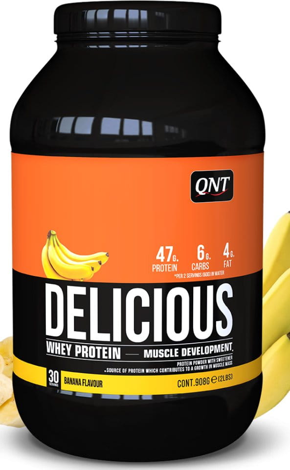 QNT Delicious Whey Protein banana - 908 g Fehérje porok