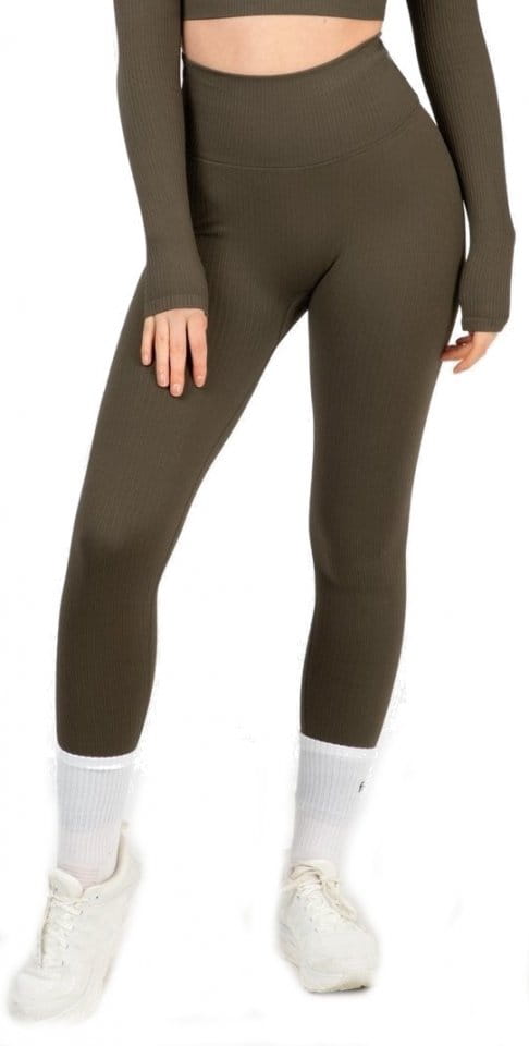 FAMME Ribbed Seamless Tights Leggings
